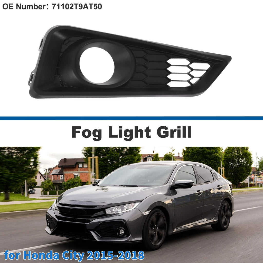 Front Right Fog Light Grill Replacement for Honda City (2015–2018)