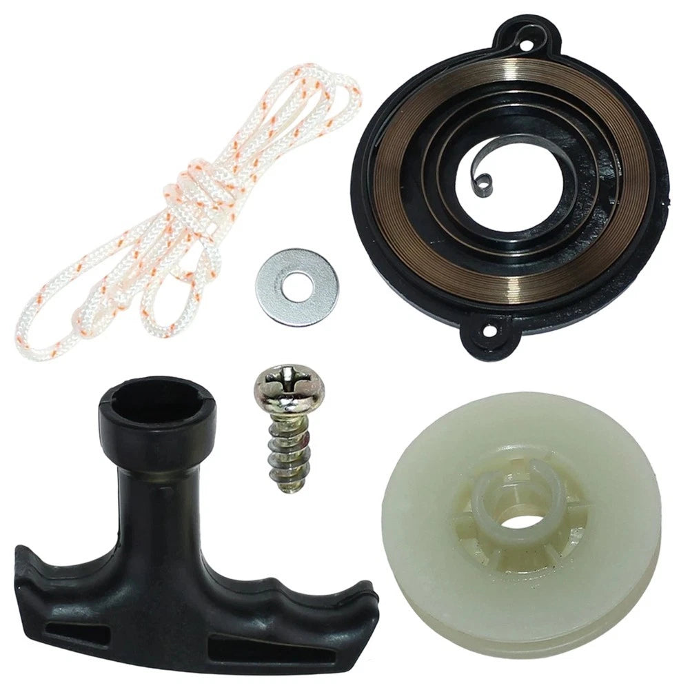Replacement Recoil Starter Pulley & Pull Cord for CS-520, CS-5100, CS-530