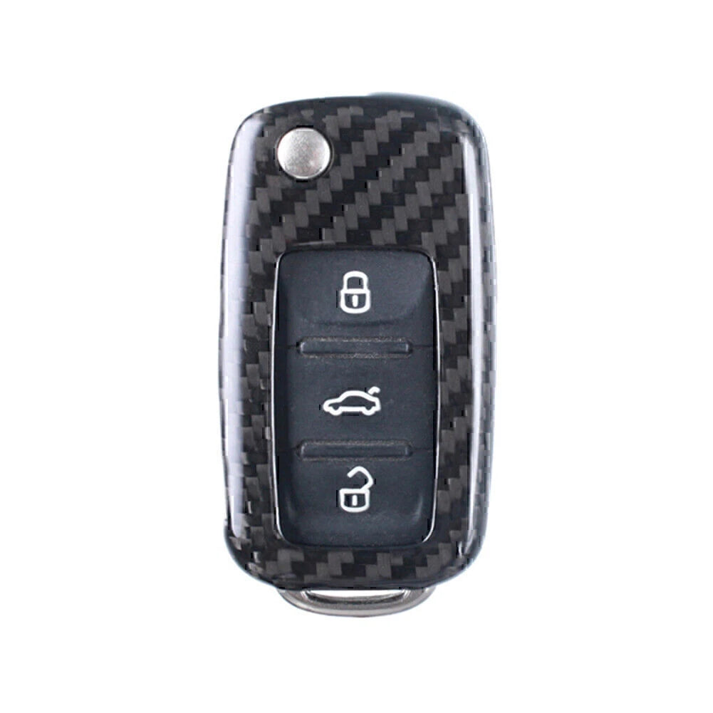 Carbon Fiber Remote Key Shell Cover for VW Golf R32 Jetta Rabbit Polo (2006–2014)