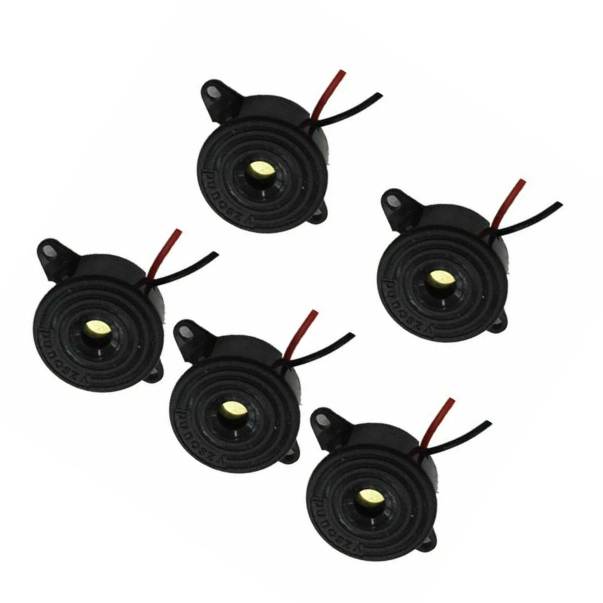 22mm Black Piezo Electronic Tone Buzzer Alarm for Universal Applications