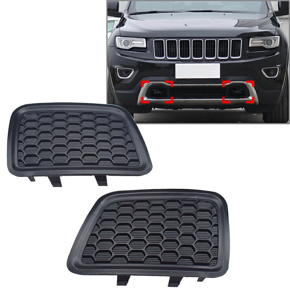 1 Pair Side Lower Grille Tow Hook Insert for Jeep Grand Cherokee (2014–2016)