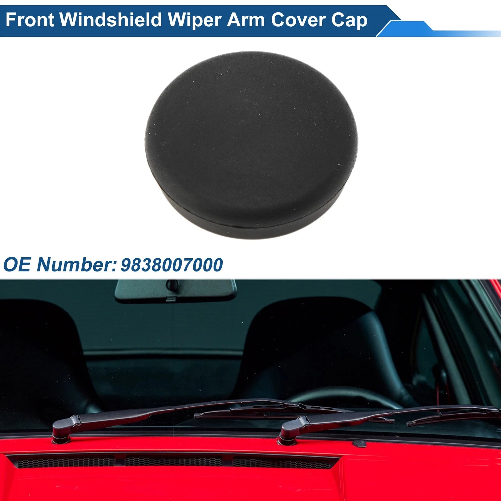 Front Windshield Wiper Arm Cover Cap Replacement for Hyundai i30 (2007–2012)