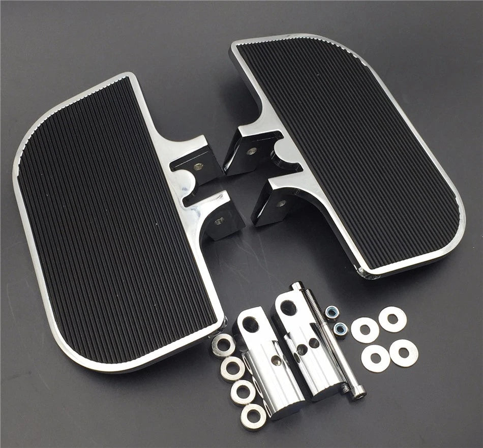 Chrome Mini Floorboards for Harley Dyna (2006–2023)