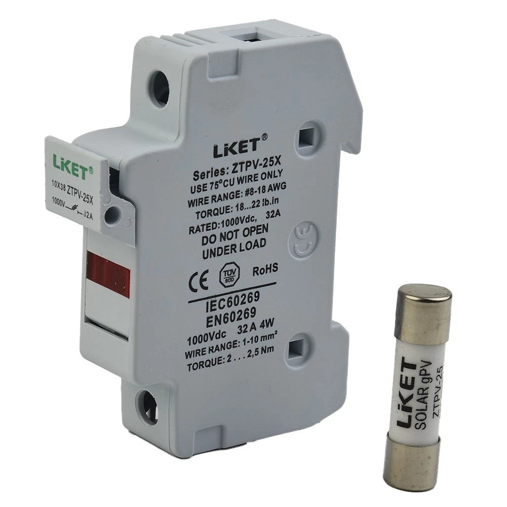 Solar PV Fuse Holder for Protection (1000V DC)