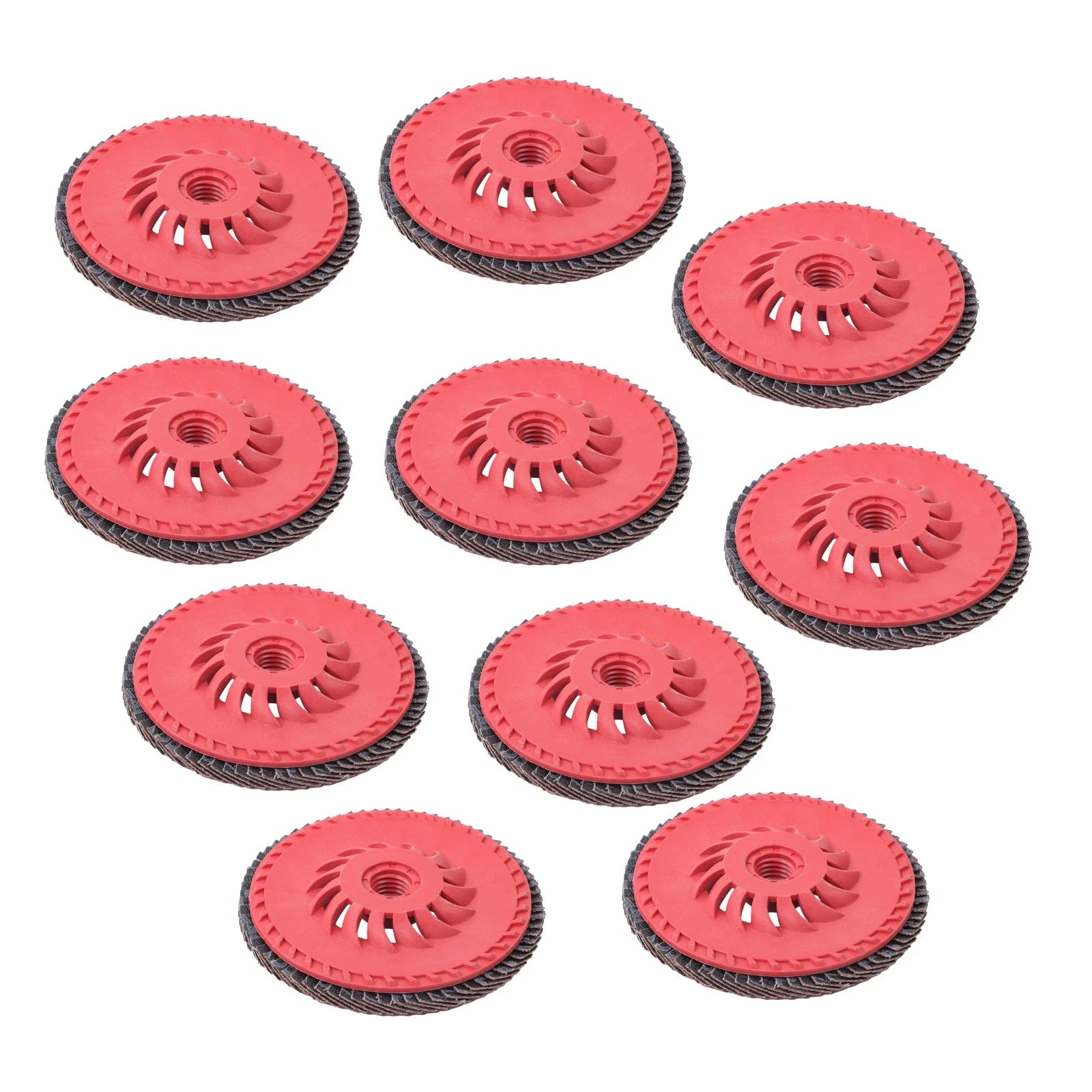 10 Pack 60 Grit 4-1/2" x 7/8" Ceramic Flap Discs Type 29