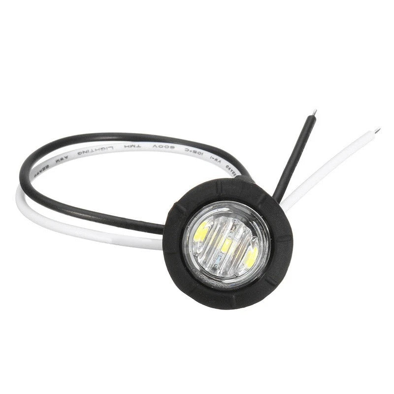12/24V LED Round Button Marker Lights for Trailer (2010–2023)
