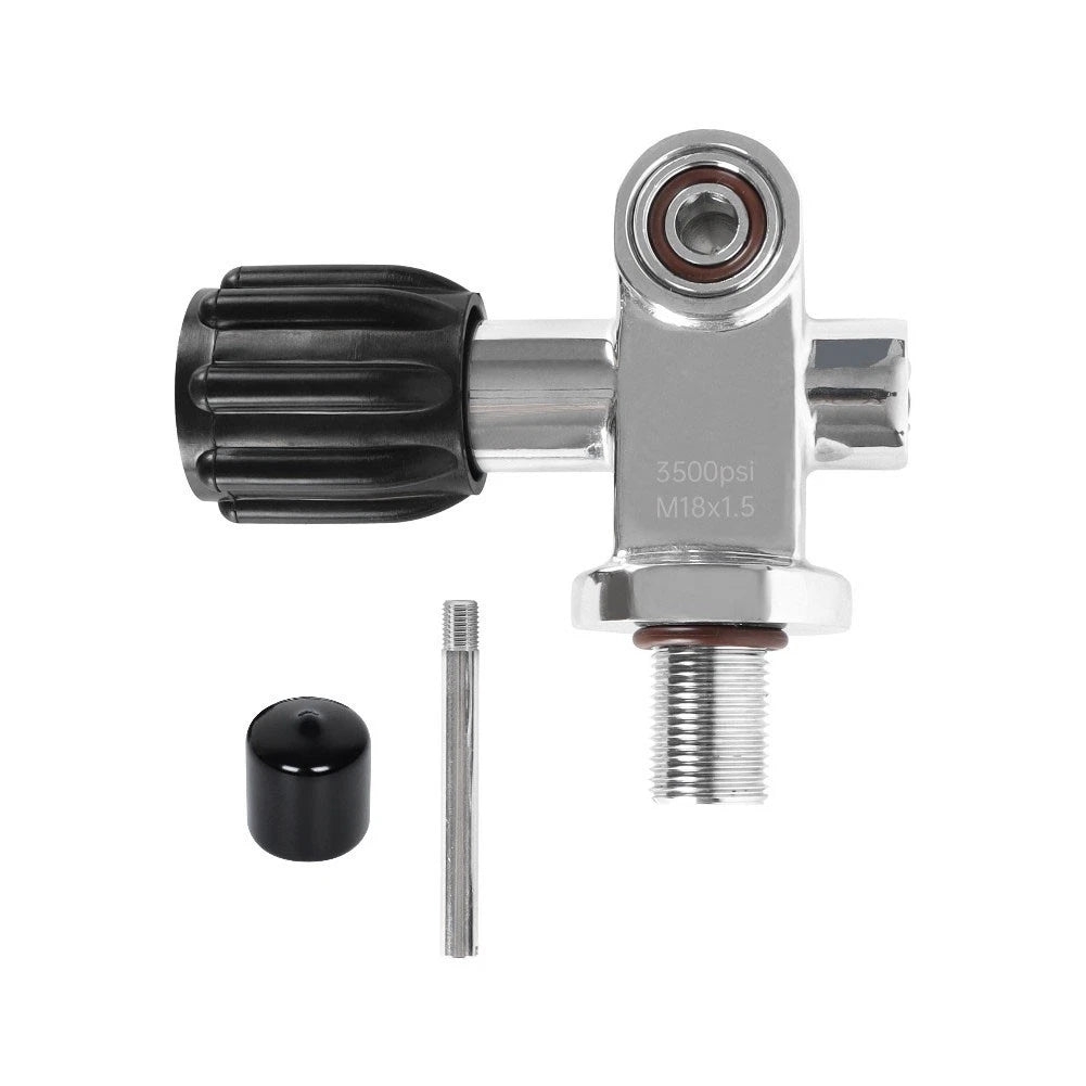 Brass Scuba Diving Tank Valve for Yoke DIN M18x1.5 Thread (250Bar)