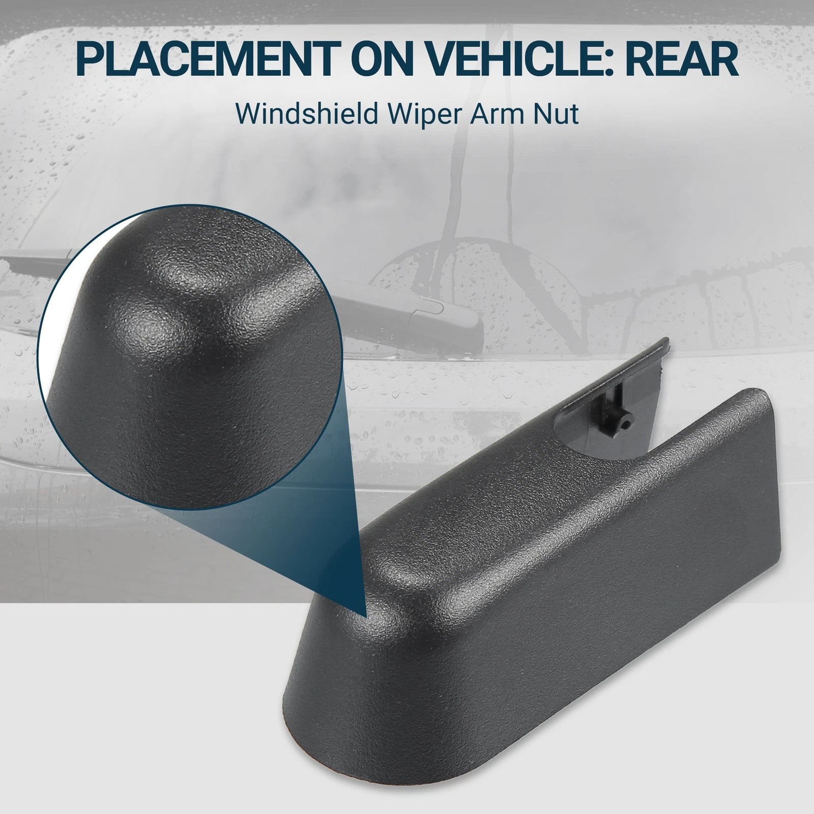 Rear Windshield Wiper Arm Nut Cover for BMW i3 (2014–2021)
