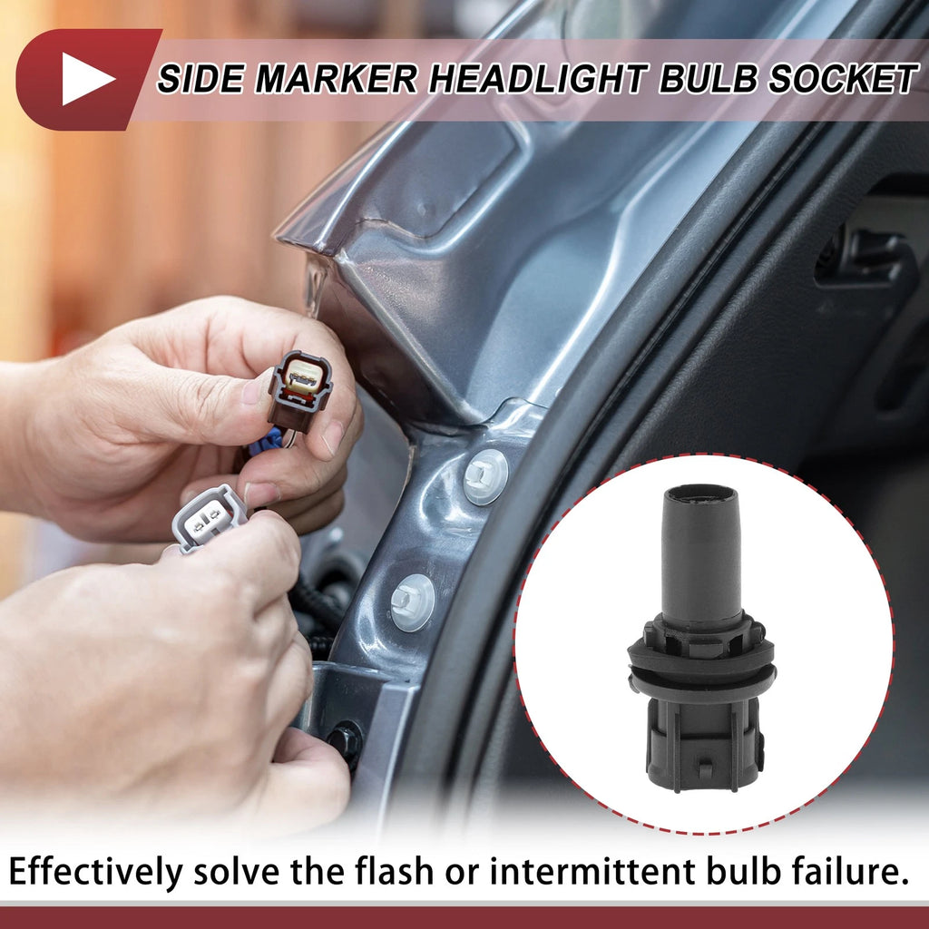 Headlight Side Marker Lamp Socket 2 Pin for Toyota 4Runner (2013–2021)
