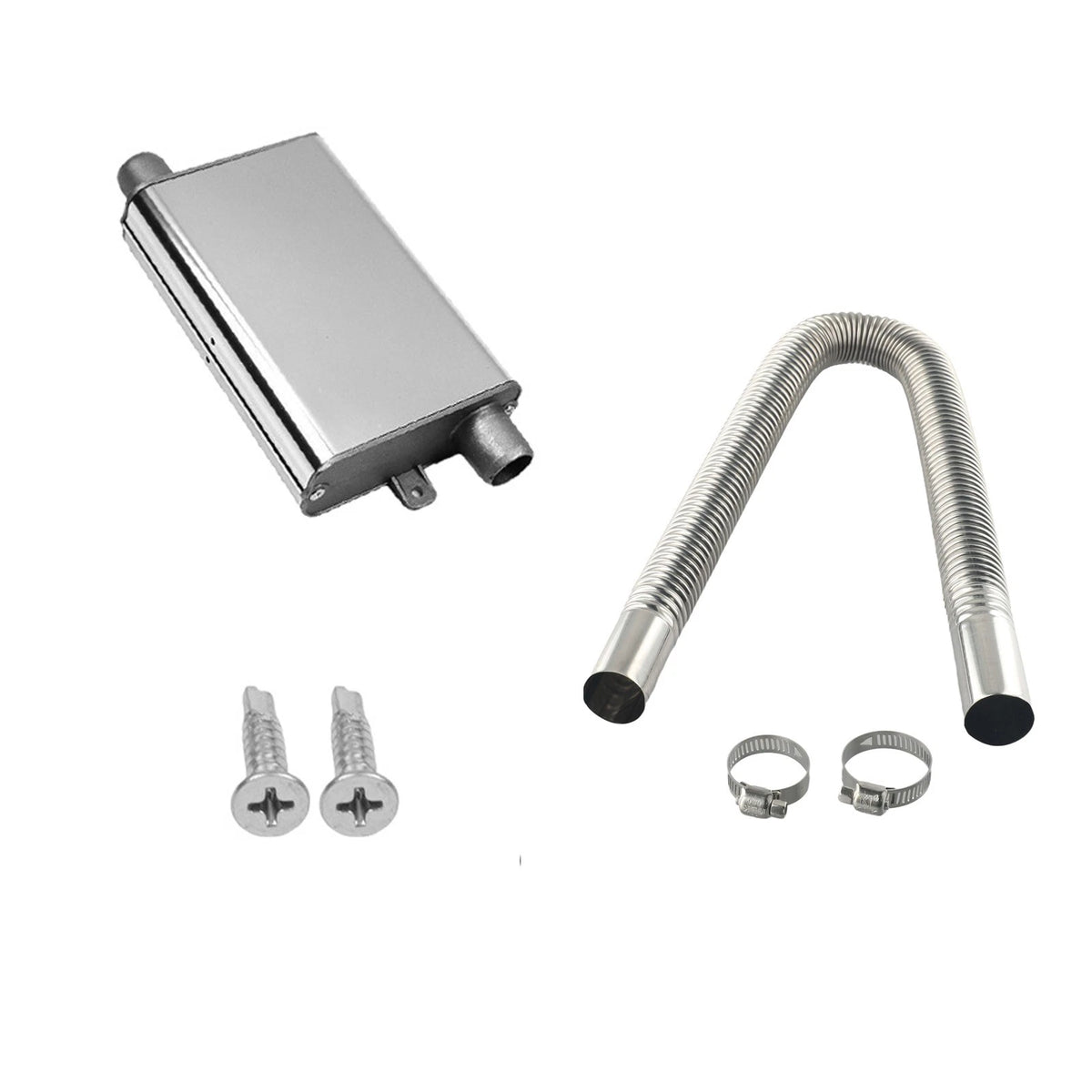 60CM Exhaust Pipe Silencer for Generator (Compatible with Auxiliary Heater)