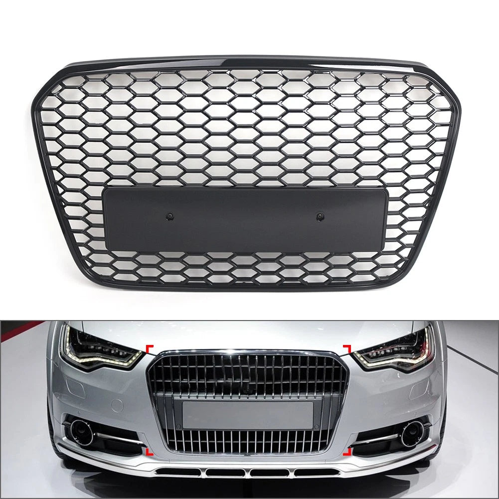 Front Bumper Grille Mesh for Audi A6 S6 C7 (2012–2015)