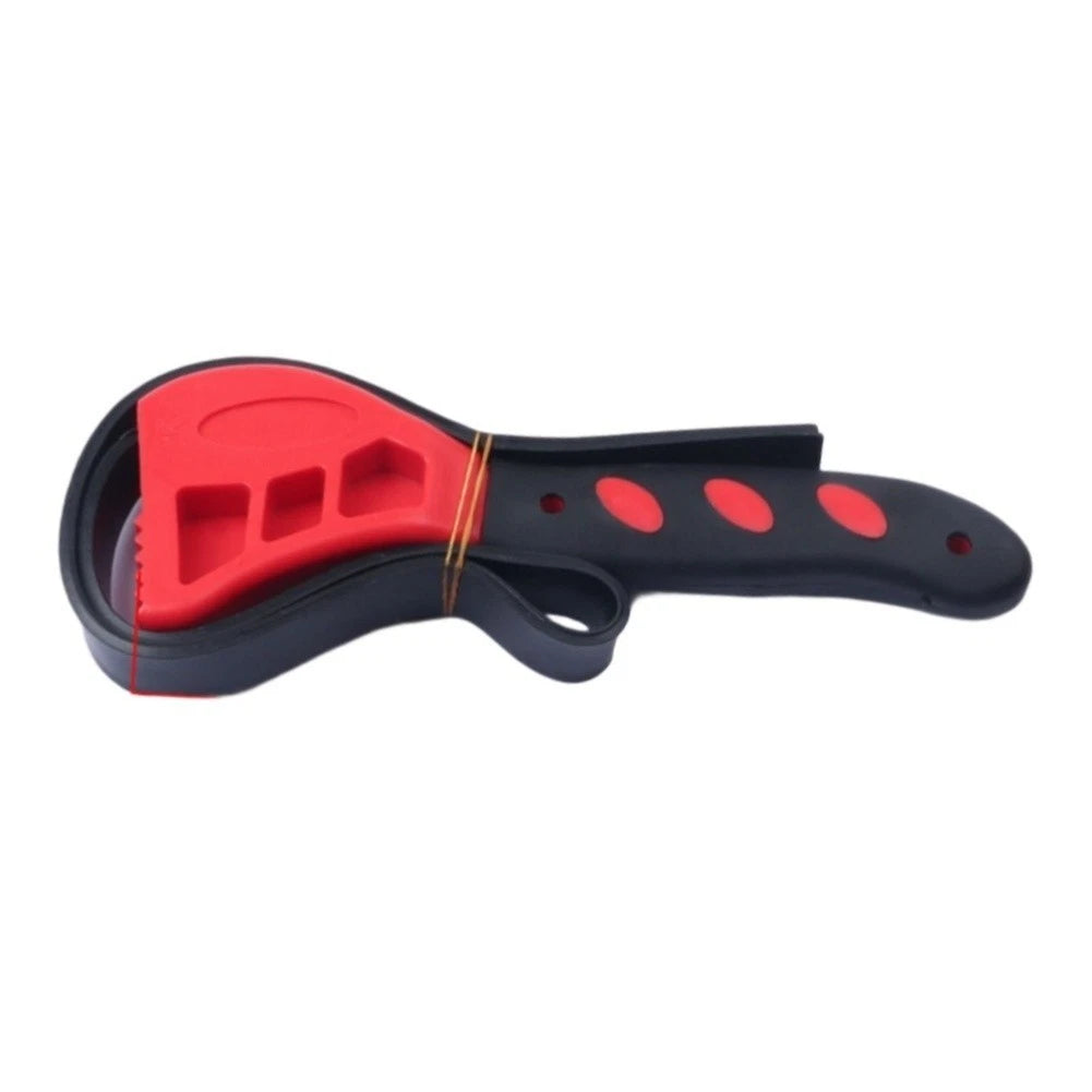 Adjustable Rubber Belt Wrench 6-8 Inch Multi-Use Tool for Mechanics