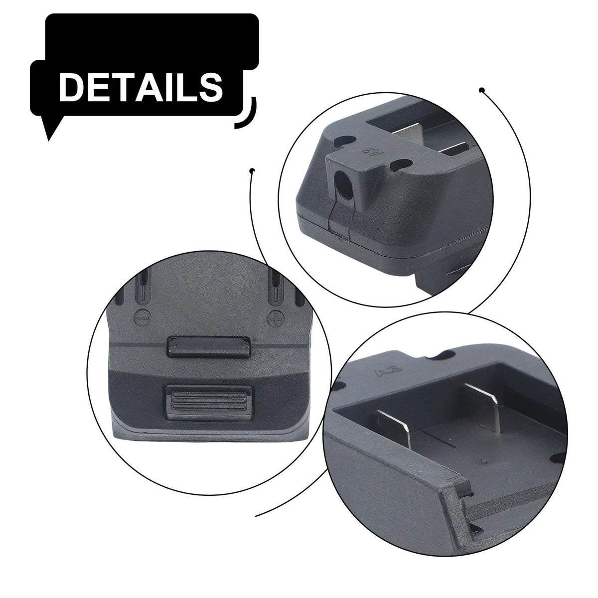 Battery Adapter DIY Cable Connector for Battery BL1830 BL1840 BL1850 (2106)