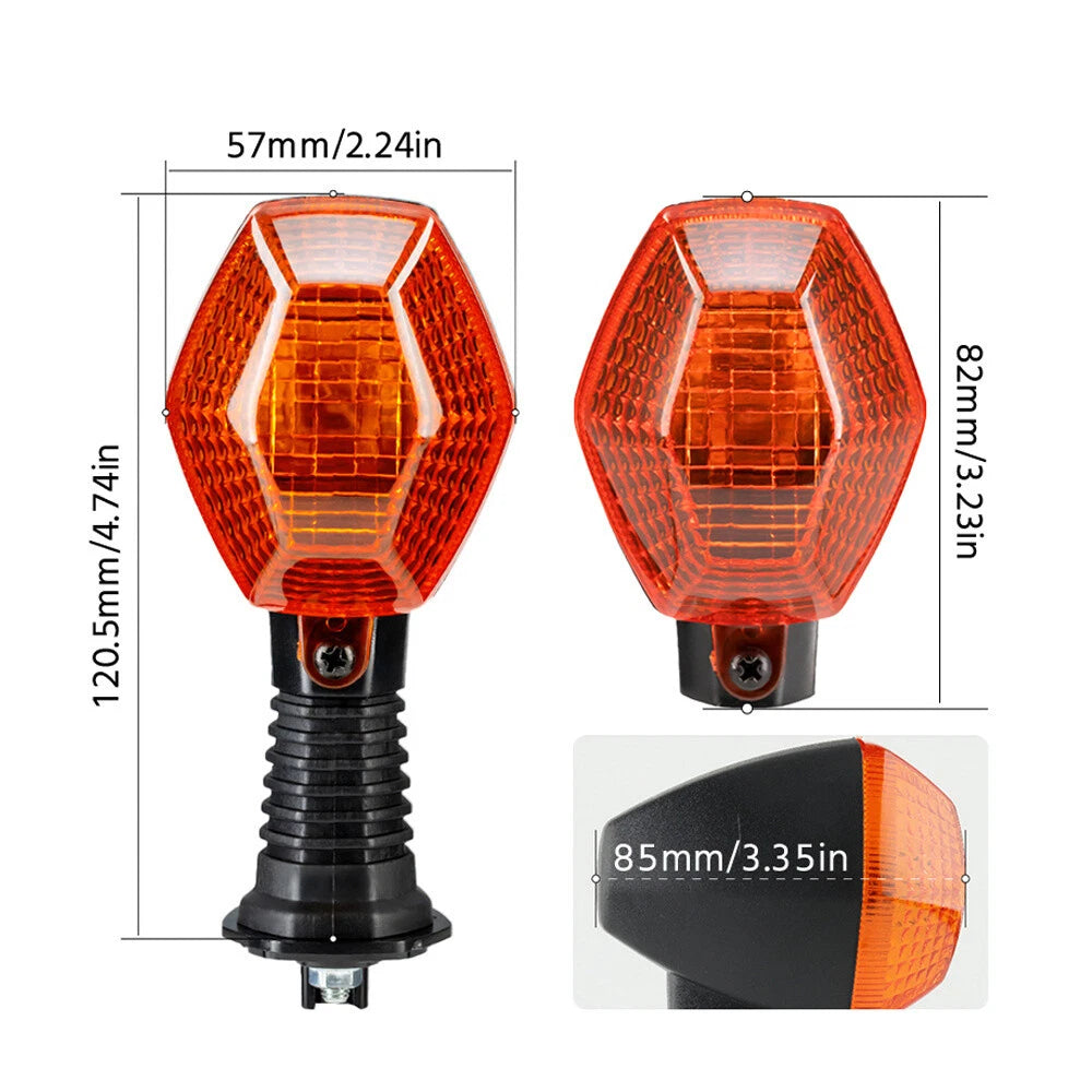 2Pcs Amber Turn Signal Light Indicator Lamp for Suzuki DRZ400E DRZ400S (2000–2020)