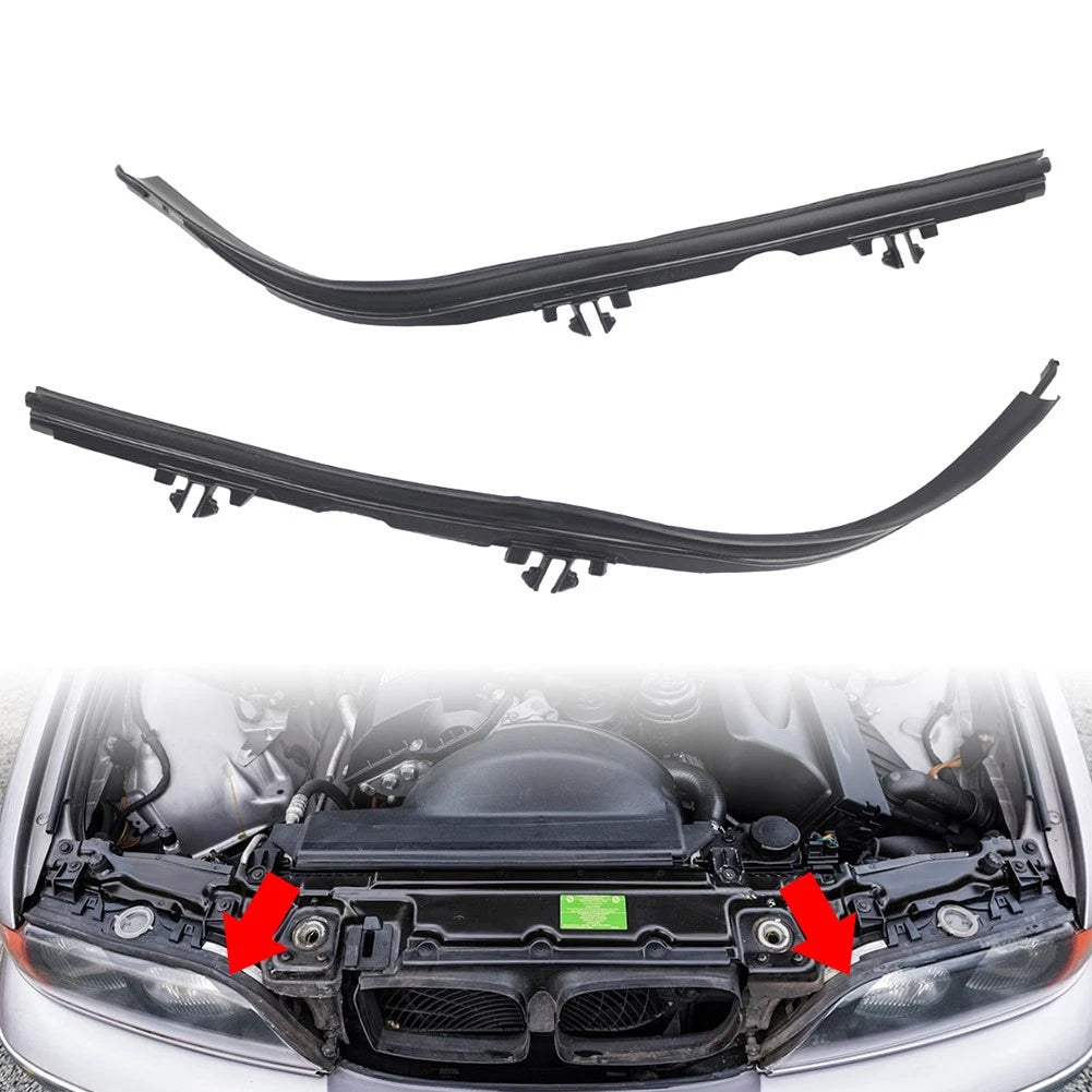 2X Front Upper Headlight Gasket Seal for BMW 5 Series E39 (1995–2000)