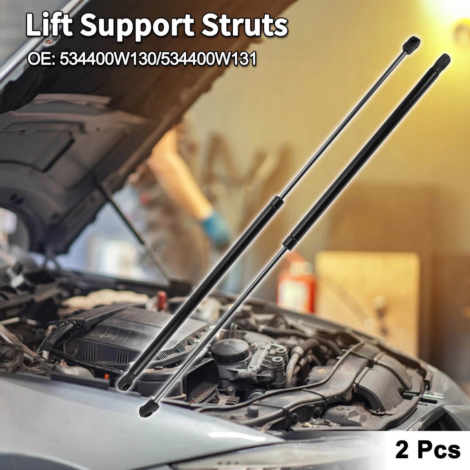 Front Hood Lift Supports Struts Replacement for Lexus ES350 Sedan (2013–2018)