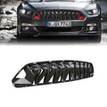 Matt Black Front Bumper Grille for Ford Mustang GT V6 (2015–2017)