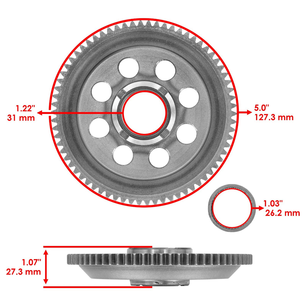 Starter Clutch Gear Idler Bearing Replacement for Honda (2001–2008)