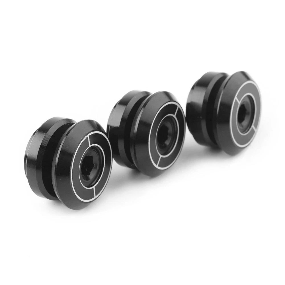3X Air Cleaner Filter Caps for Yamaha Xmax 300 (2017–2018) Black CNC Aluminum