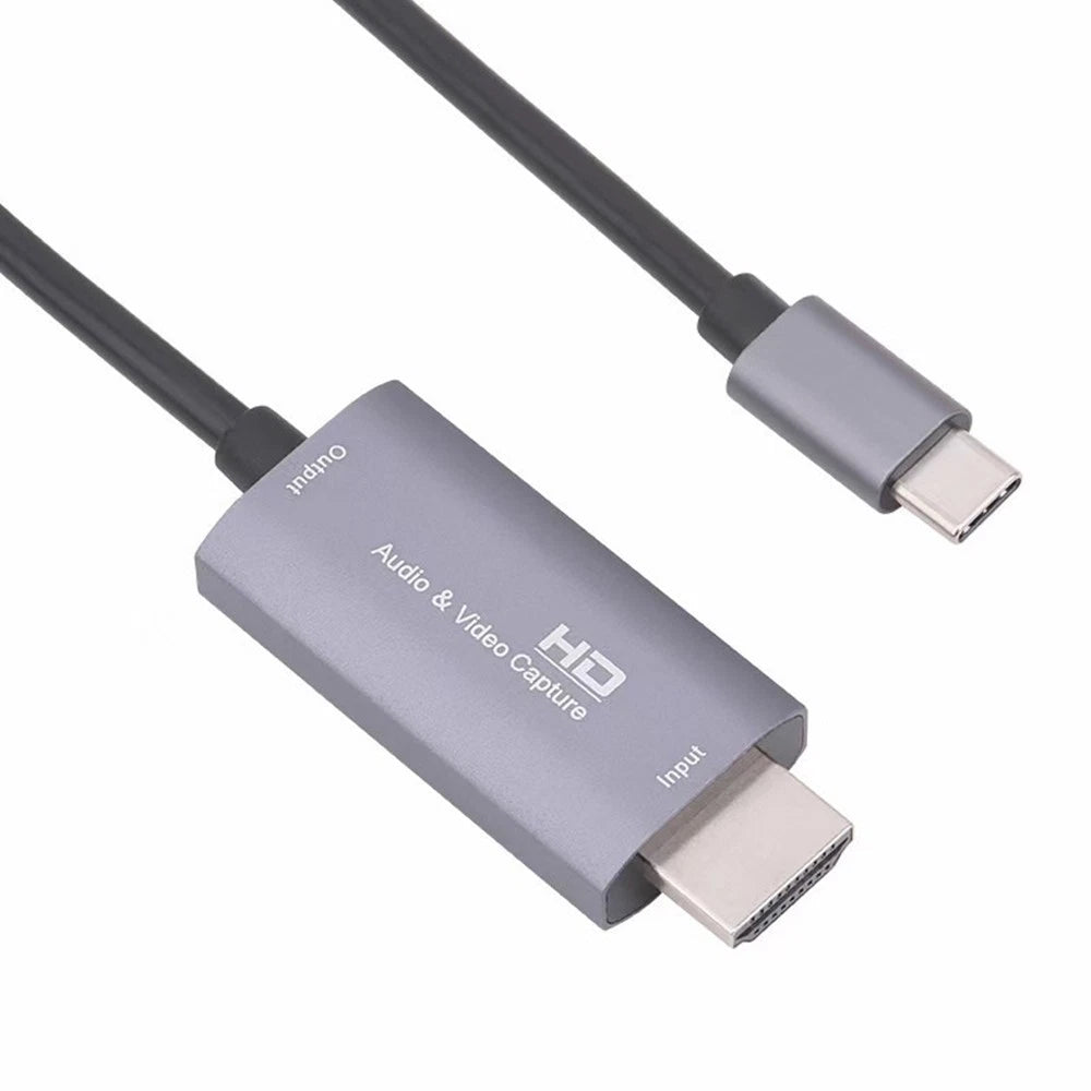 HDMI to Type-C HD Audio Video Capture Card Adapter for Game Live Streaming