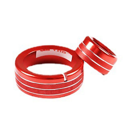 ABS Red Central Control Multimedia Knob Ring for Alfa Romeo Giulia Stelvio (2020–2021)