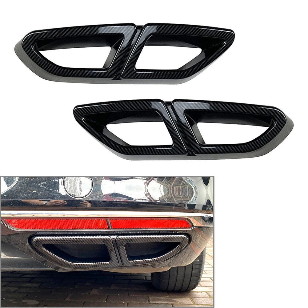 ABS Rear Exhaust Muffler Tail Pipe Cover Trim for VW Passat Variant (2017–2018)