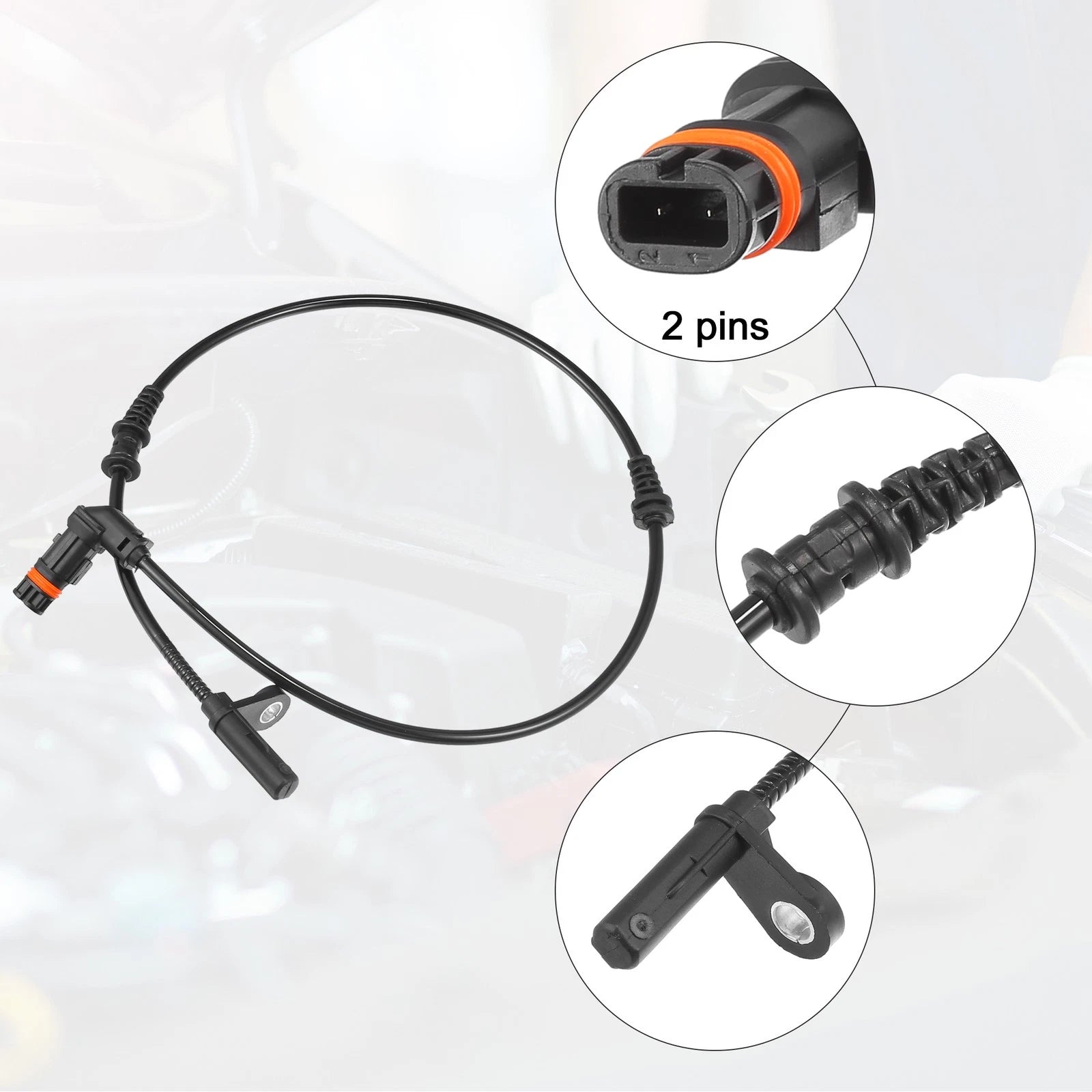 ABS Sensor Front Left Right OEM Replacement for Mercedes-Benz C300 (2008–2011)