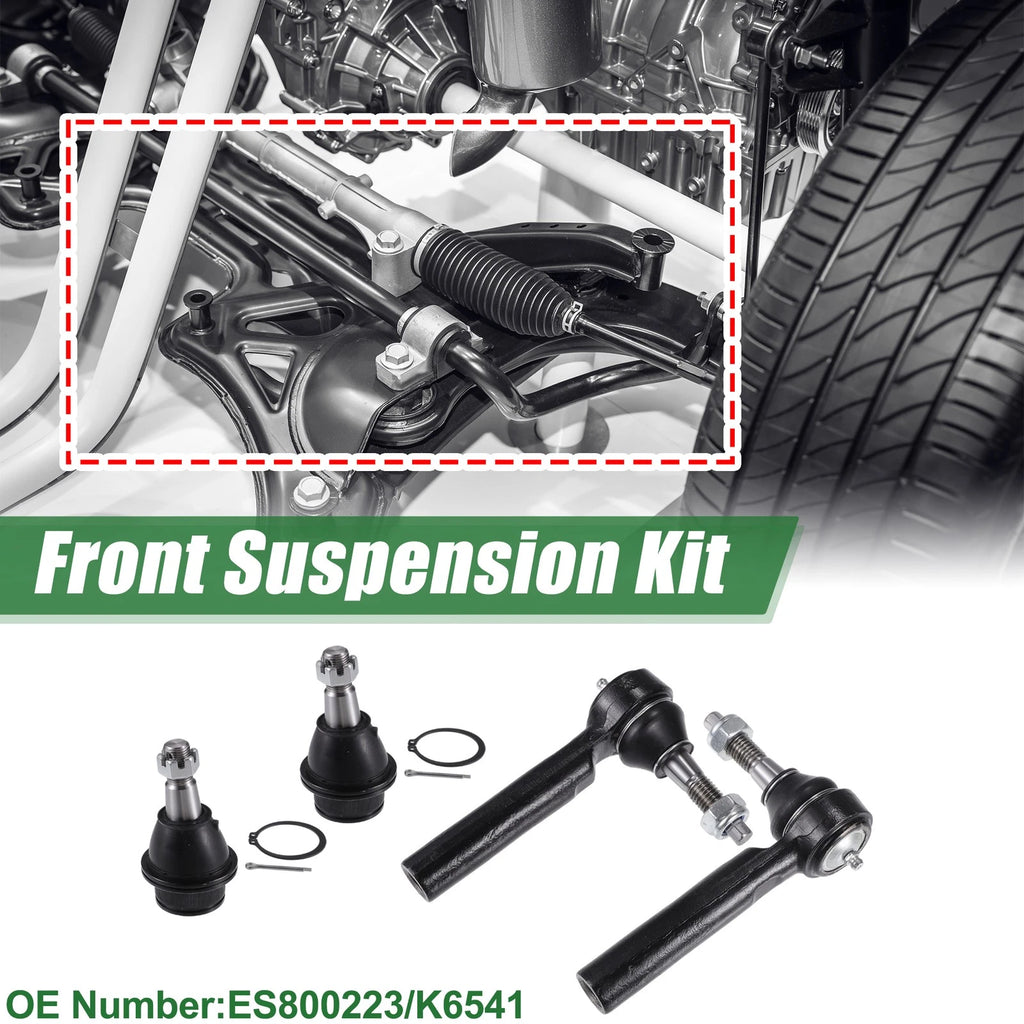 4PC Front Suspension Tie Rod End Kit Replacement for Chevrolet Tahoe (2007–2014)