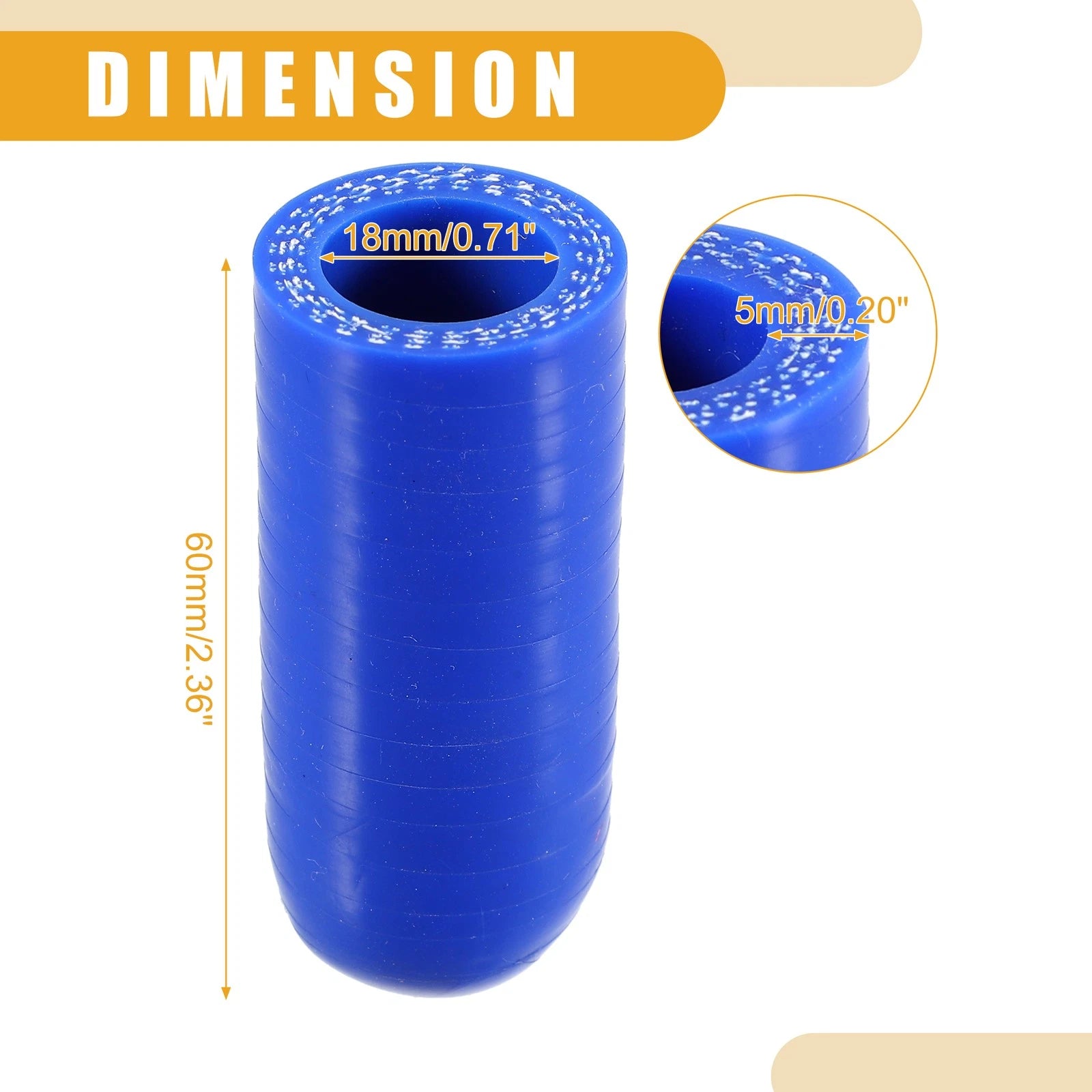 Universal Silicone Coolant Cap Intake Vacuum Hose End Plug 18mm (0.71")