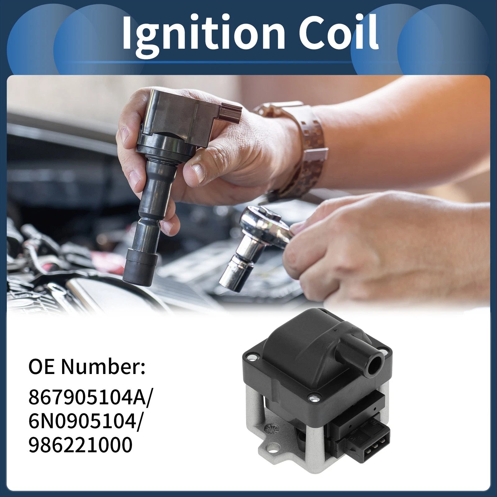 Ignition Coil Pack Replacement for Volkswagen Cabrio (1995–2002)