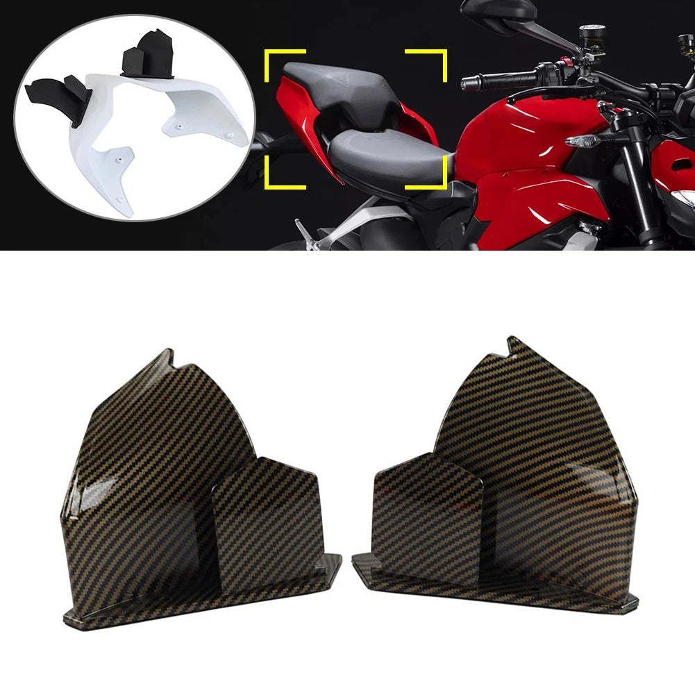 Rear Tail Spoiler Fixed Winglet Carbon for Ducati Panigale V2 (2020–2022)