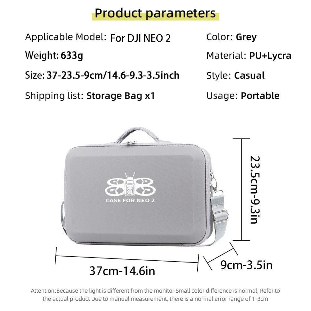 Waterproof PU Leather Case for DJI NEO2 Portable with Shoulder Strap