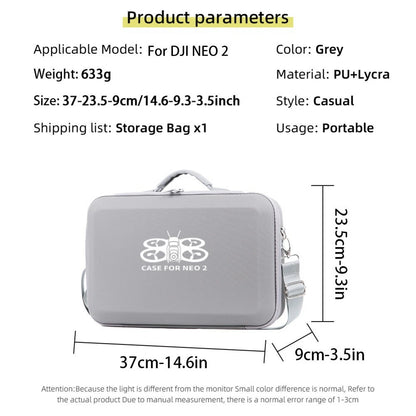 Waterproof PU Leather Case for DJI NEO2 Portable with Shoulder Strap