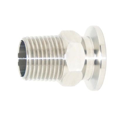 Stainless Steel BSPT Male Thread Adapter for Industrial Vacuum Lines