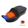 Heated Seats for Harley Electra Tri Glide (2009–2023) - Black Blue