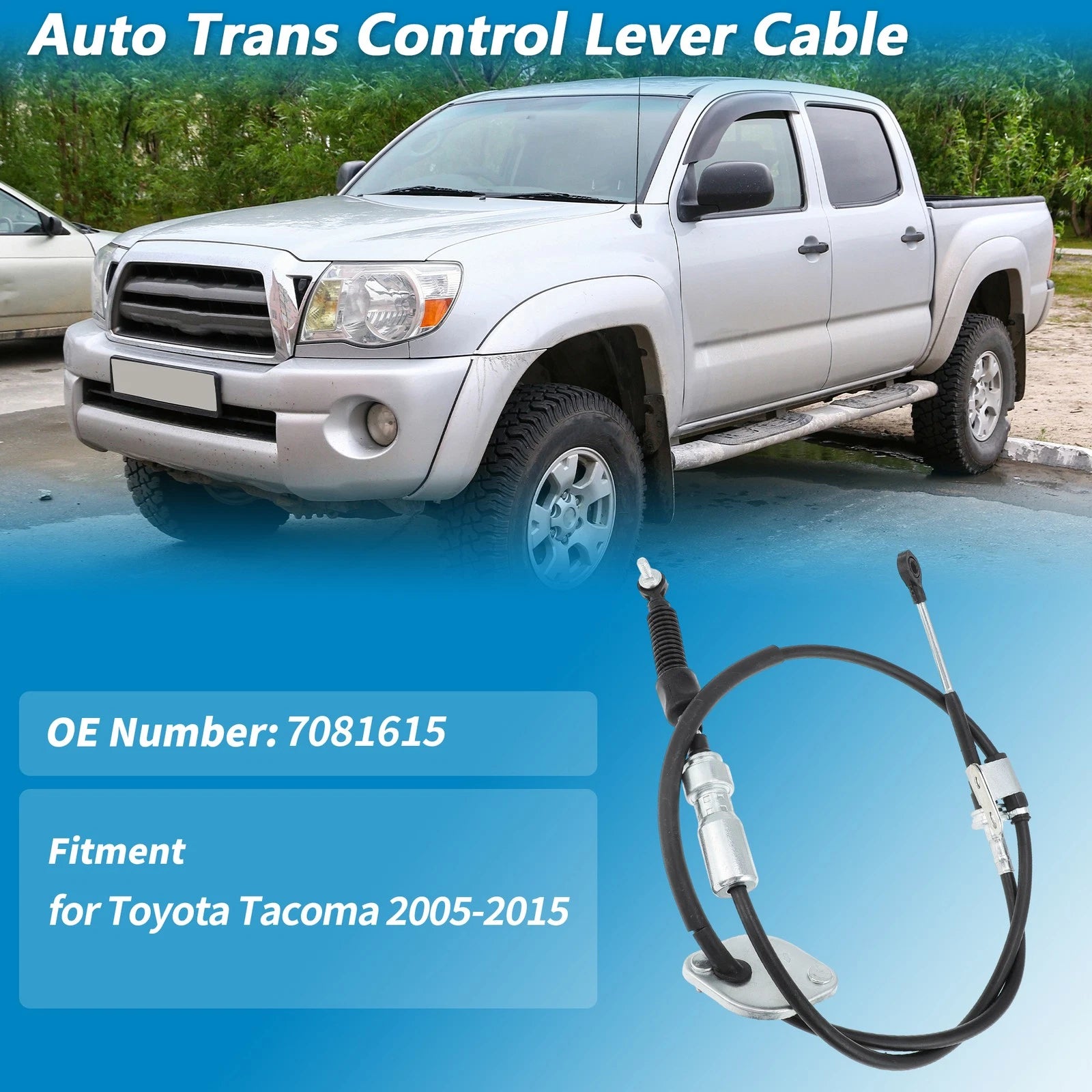 Transmission Gear Shifter Cable Replacement for Toyota Tacoma (2005–2015)