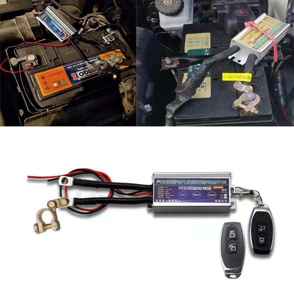 Wireless Remote Control Car Battery Disconnect Isolator Switch