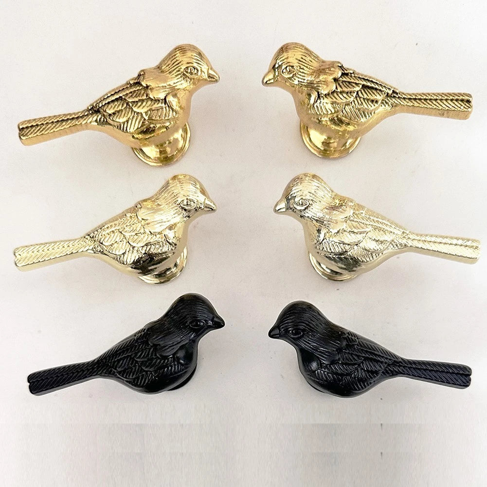 Bird Design Zinc Alloy Cabinet Handle Drawer Knobs for Home Furniture