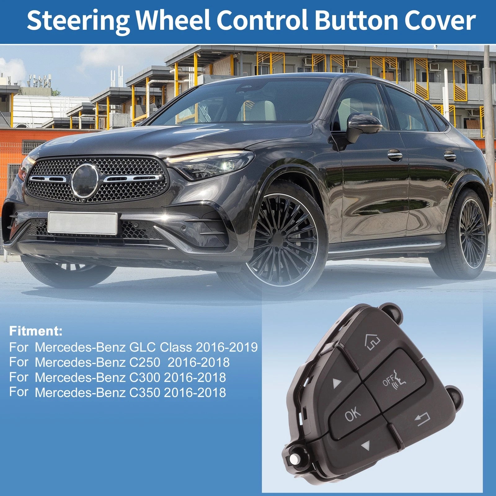 Steering Wheel Buttons for Mercedes-Benz GLC Class Left Side (2016–2022)