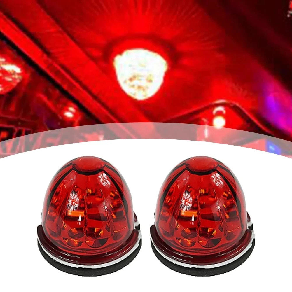 Set of 2 Glass Watermelon Side Marker Lights for