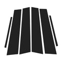 Door Pillar Window Trim Kit 6 Pcs for Lexus ES (2019–2022) Black