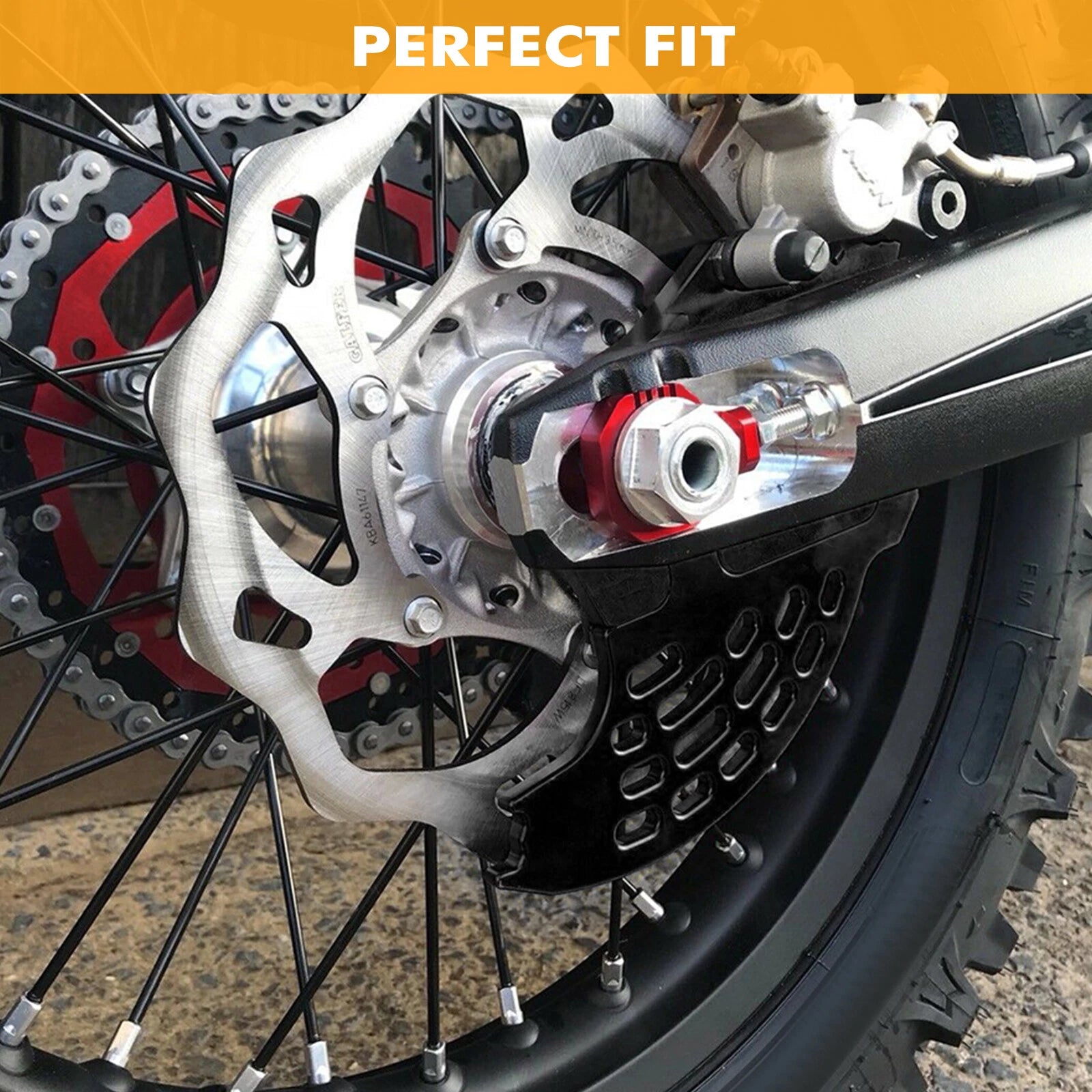 CNC Rear Disc Guard Protector for Beta RR RR-S Xtrainer 300 (2015–2024)
