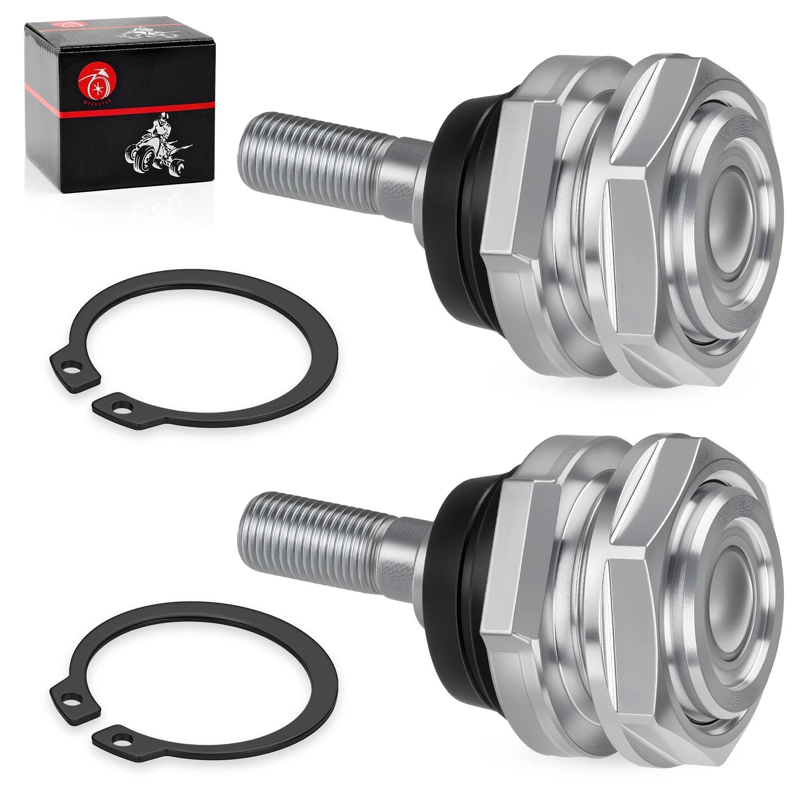 2X Front Suspension Upper Ball Joint & Nut Circlip for Can-Am Outlander 330 (2005)