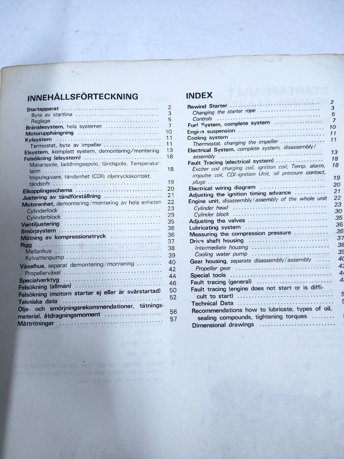 Workshop Manual for Volvo Penta 3589 (MB2A/50S)