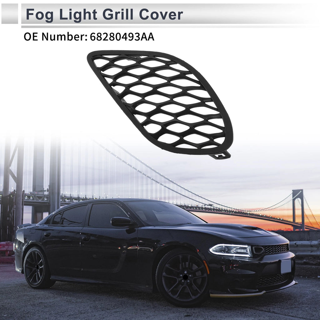 Front Left Fog Light Grill Replacement for Dodge Charger (2015–2022)