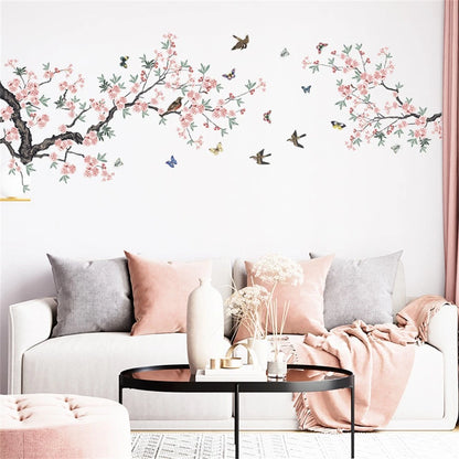 Wall Birds Tree Stickers Decal for Home Art Room Decor