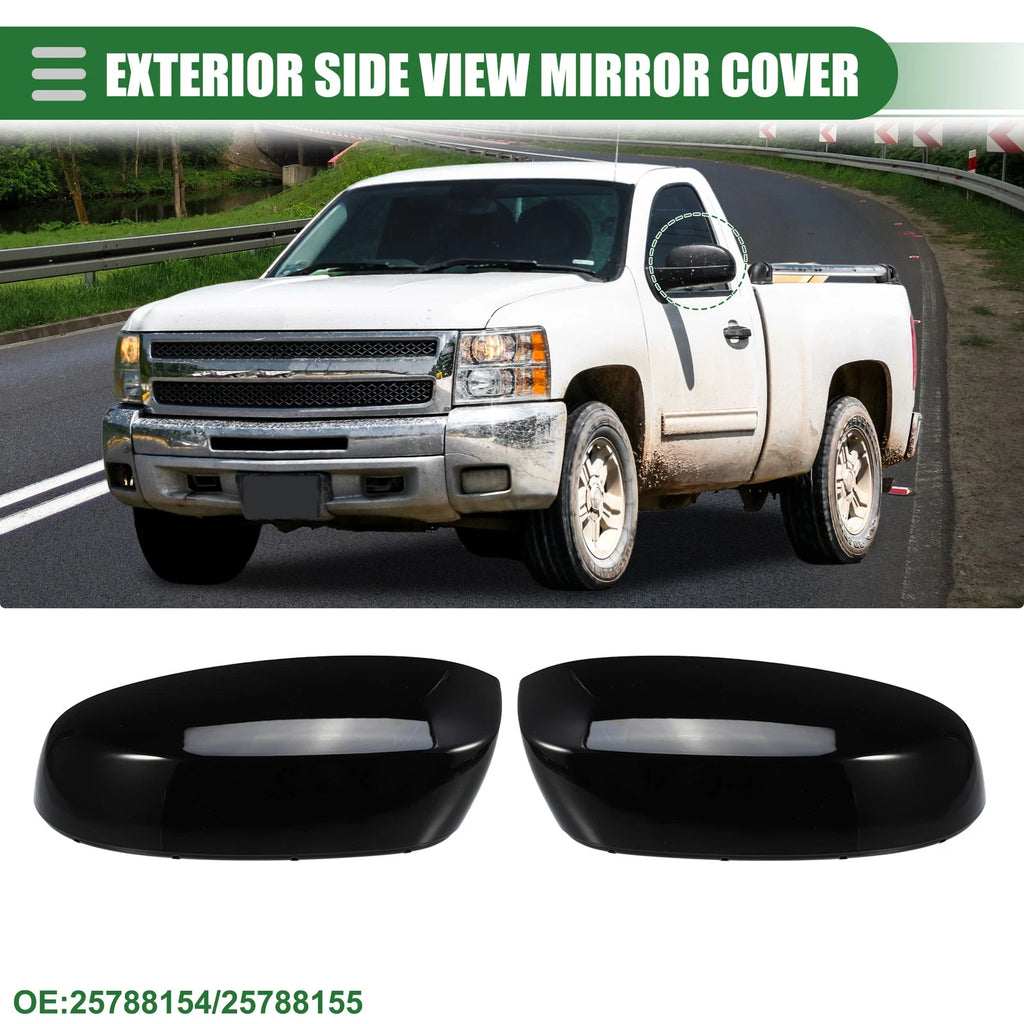 Rearview Mirror Cap Left Right Replacement for Chevrolet Silverado 1500