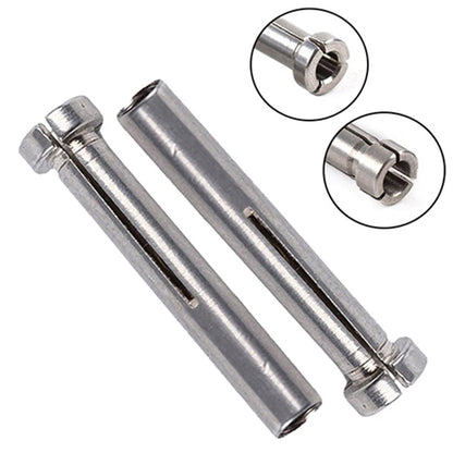 Stainless Steel Conversion Head for Electric Drills (2PCS, 2.35 to 3mm Shank)