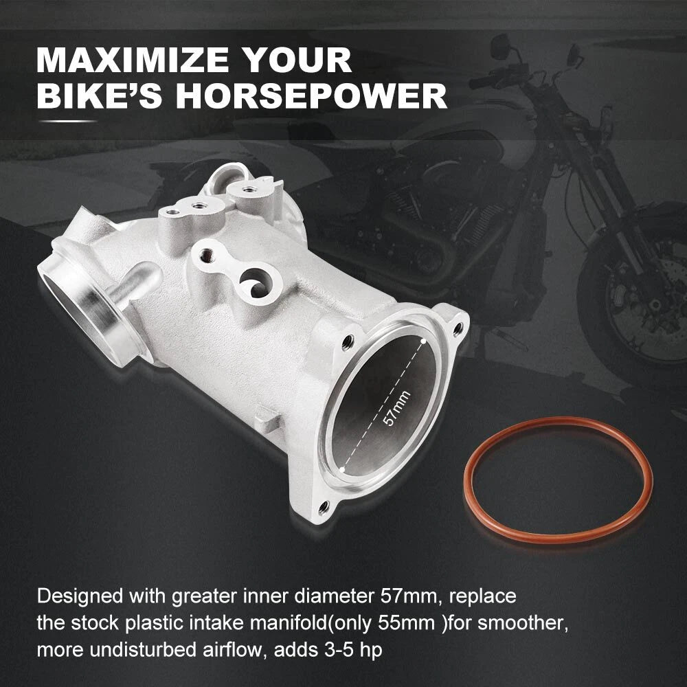 High Flow Intake Manifold M8 for Harley Electra/Street