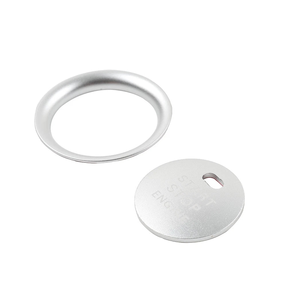 2X Silver Engine Start Push Button Cover Ring Trim for Mazda 3 (2004–2023)